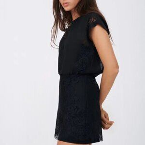 Maje Black Lace Jumpsuit (EU 36 | US 4)